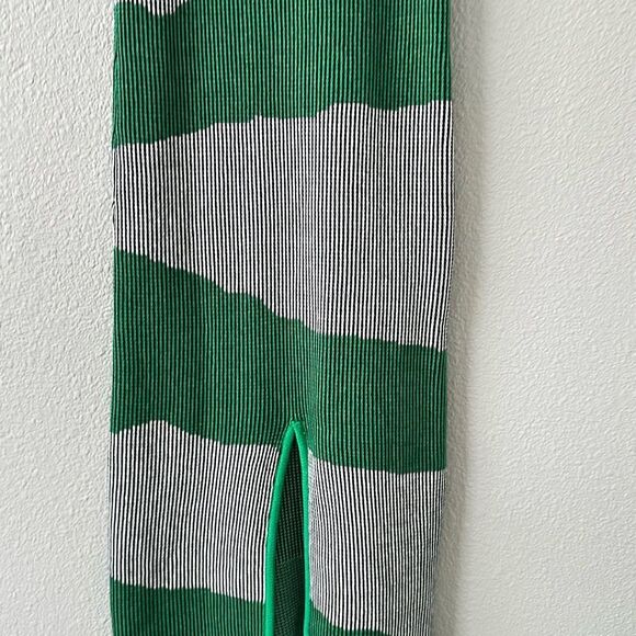 Anthropologie Rue Stiic‎ Green Thick Knit 100% Cotton Strap Maxi Dress Small - Picture 7 of 12